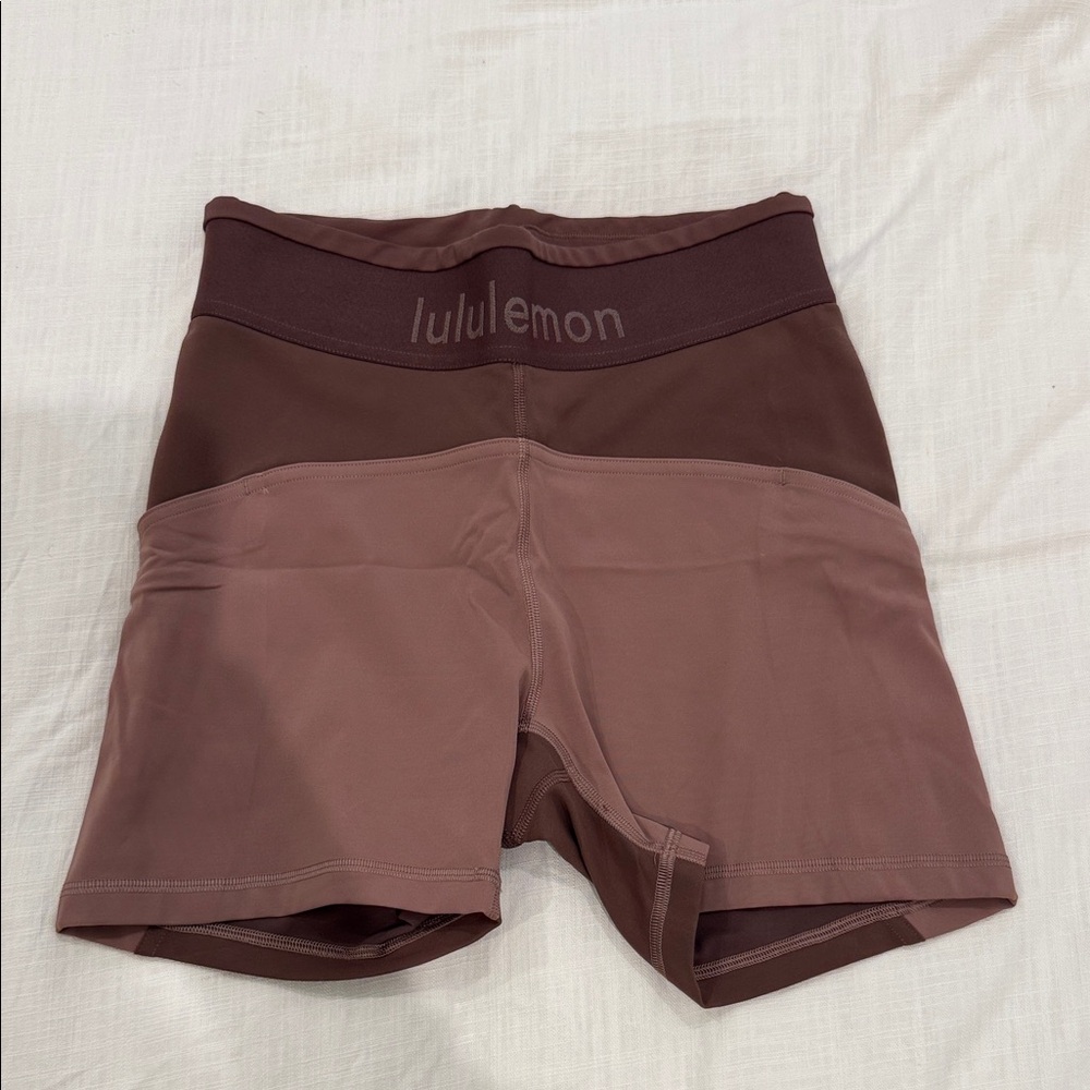 lululemon athletica Women's Two-Tone Brown Bike Shorts